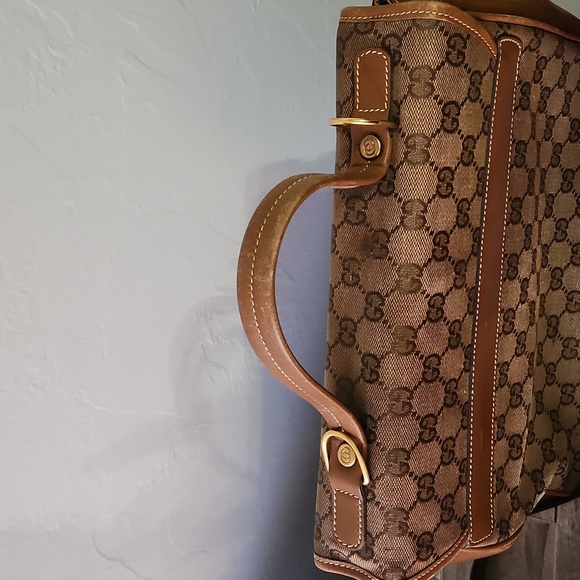 Gucci GG Canvas Tan and Brown Monogram Bag - Picture 4 of 14
